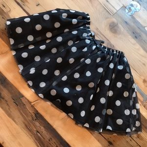 Tulle black and white polka dot skirt M 7/8